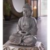 Accent Plus 12-inch Fiberglass Buddha Statue