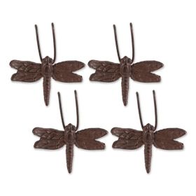 Accent Plus Dragonfly Cast Iron Planter Pot Hanger Set