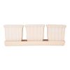 Accent Plus Ceramic Mini Planter Set - Ivory Square