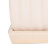 Accent Plus Ceramic Mini Planter Set - Ivory Square