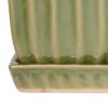 Accent Plus Ceramic Mini Planter Set - Green Square