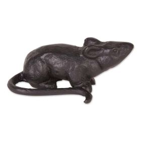 Accent Plus Cast Iron Rat Door Stopper or Figurine