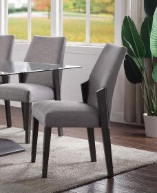 Bernice Side Chair (Set-2); Fabric & Gray Oak (2Pc/1Ctn) 72292