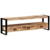 vidaXL TV Cabinet 59.1"x11.8"x17.7" Solid Mango Wood