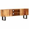 vidaXL TV Cabinet 51.2"x11.8"x18.5" Solid Acacia Wood