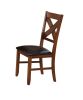 Apollo Side Chair (Set-2) in Espresso PU & Walnut 70003