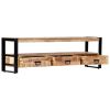 vidaXL TV Cabinet 59.1"x11.8"x17.7" Solid Mango Wood