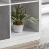 Build Your Own Furniture 6-Cube Organizer; White with Faux Concrete Top