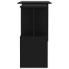 vidaXL Corner Desk Black 78.7"x19.7"x29.9" Engineered Wood