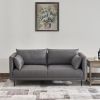 VIFAH SIGNATURE Contemporary design luxury soft 72 inch sofa with throw pillow