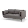 VIFAH SIGNATURE Contemporary design luxury soft 72 inch sofa with throw pillow