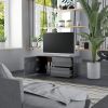 vidaXL TV Cabinet High Gloss Gray 31.5"x13.4"x14.2" Engineered Wood