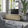 vidaXL TV Cabinet Sonoma Oak 47.2"x13.4"x11.8" Engineered Wood