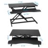 Height Adjustable Standing Desk Converter Workstation Sit Stand Dual Monitor Laptop Desk Riser Tabletop