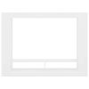 vidaXL TV Cabinet White 59.8"x8.7"x44.5" Engineered Wood