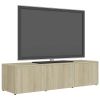 vidaXL TV Cabinet Sonoma Oak 47.2"x13.4"x11.8" Engineered Wood