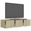 vidaXL TV Cabinet Sonoma Oak 47.2"x13.4"x11.8" Engineered Wood