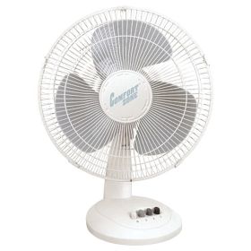 Comfort Zone CZ161WT 16" Oscillating Table Fan