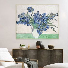 The Palette Large Size Flower Oil Painting Handmade Canvas Creative Painting on Canvas Pictures Painting White Flower Painting (size: 100x150cm)