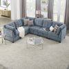 L shape Modular Sectional Sofa; DIY Combination; includes Three Single Chair and Three Corner