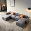 Modular U Shape Sectional Fabric Sofa