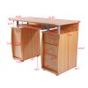 15mm MDF Portable 1pc Door Computer Desk with 3pcs Drawers  XH