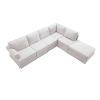 Fabric Upholstered Modular Sofa Collection; Modular Customizable ; Sectional Couch with removable Ottoman for Living Room