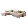 Modular U Shape Sectional Fabric Sofa