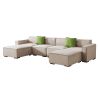 Modular U Shape Sectional Fabric Sofa