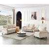 Linen Fabric Upholstery with Storage Sofa 1+2+3 Sectional