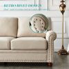 Linen Fabric Upholstery with Storage Sofa 1+2+3 Sectional