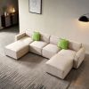 Modular U Shape Sectional Fabric Sofa