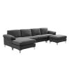 RELAX LOUNGE Convertible Sectional Sofa  Fabric