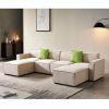 Modular U Shape Sectional Fabric Sofa